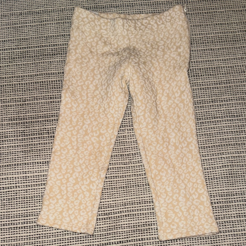 Janie and Jack Cream Patterned Leggings